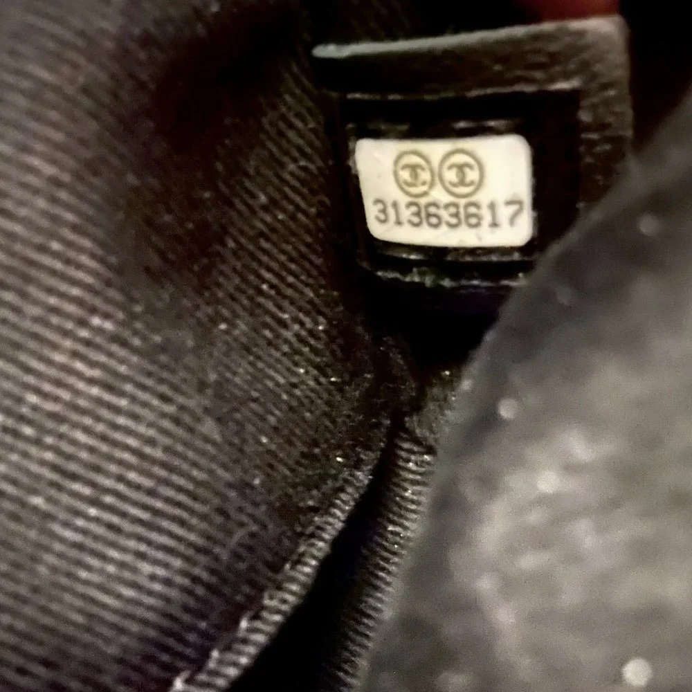 Chanel Large Deauville in Black/Gray with Gold Hardware